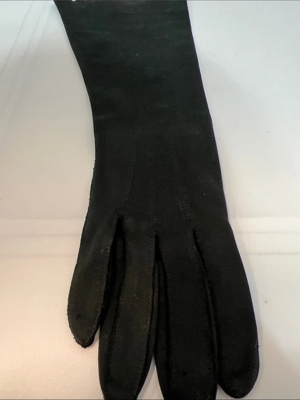 Vintage Black Dress Gloves Small Mid-Length Formal Evening Gloves